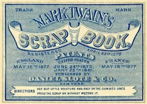 Mark Twain Scrapbook Label
