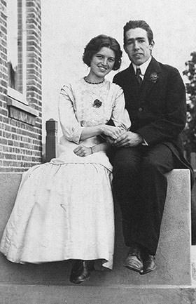 Niels Bohr and his wife Margrethe Norlund