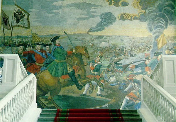 Peter the Great at the Battle of Poltava