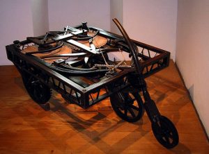 Model of Leonardo's self-propelled cart