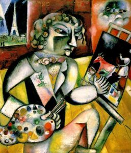 Self Portrait with Seven Fingers (1913) - Marc Chagall