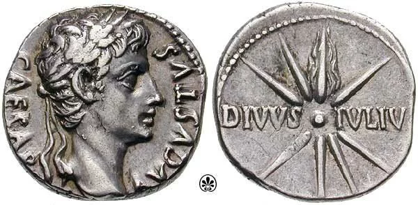 Серебряная монета эпохи Августа
