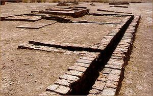 Drainage system of Indus Valley Civilization at Lothal
