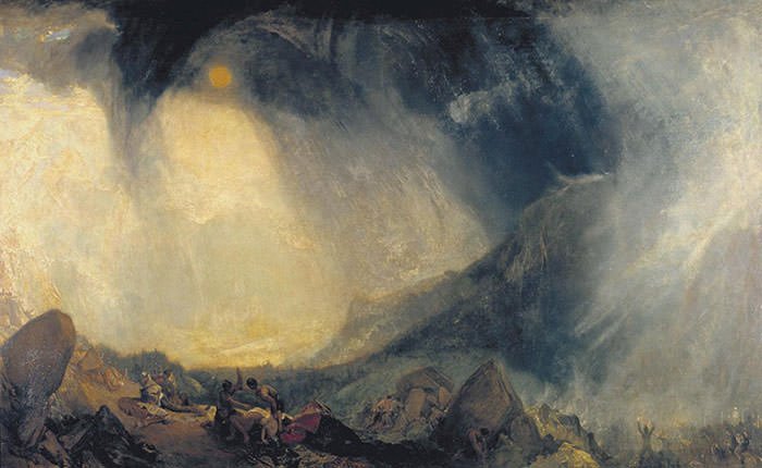 Hannibal and his Men crossing the Alps (1812) - J.M.W. Turner