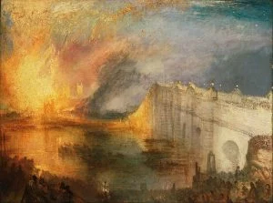 The Burning of the Houses of Lords and Commons (1835) - J.M.W. Turner