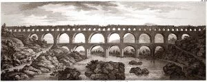 1804 Engraving of Pont du Gard