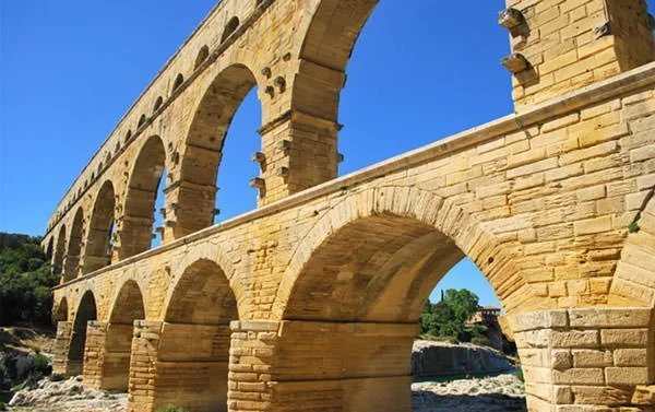 Close Up of Pont du Gard