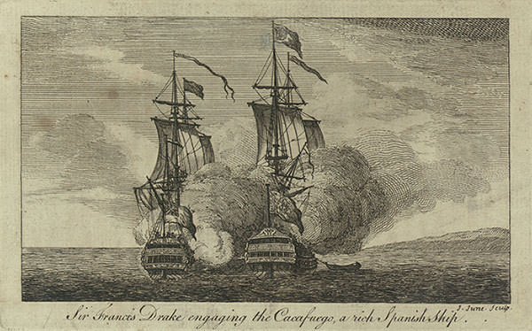 Capture of the Cacafuego by Francis Drake
