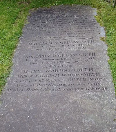 Gravestone of William Wordsworth