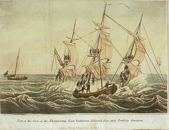 Earl of Abergavenny sinking