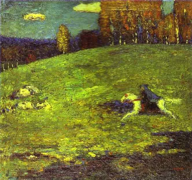 Der Blaue Reiter (1903) - Wassily Kandinsky