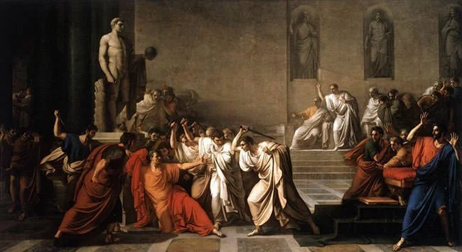 Painting of the Assassination of Julius Caesar