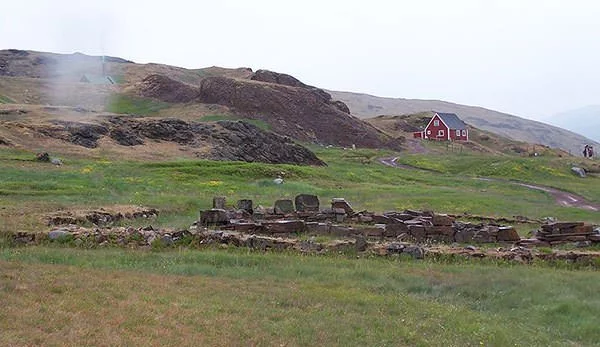 Ruins of Brattahlid in Greenland
