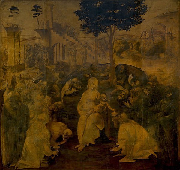 The Adoration of the Magi (1481) - Leonardo da Vinci