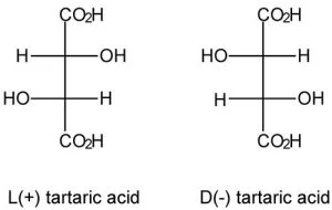Tartaric acid isomers 2D Representation