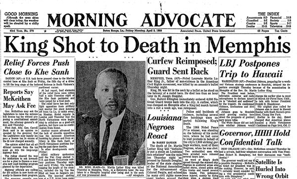 Martin Luther King Jr. assassination article