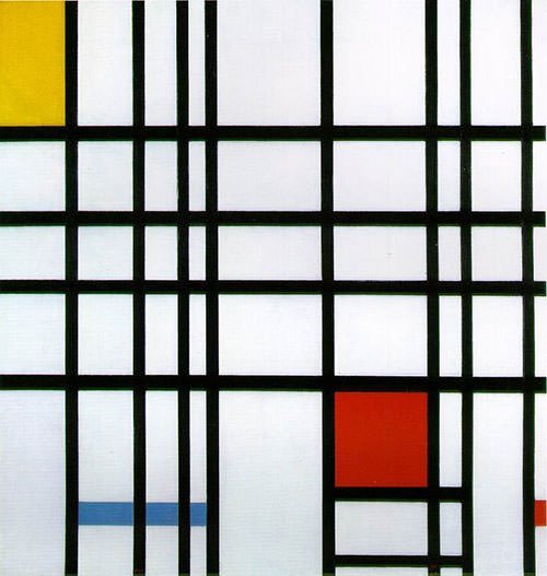 Composition with Red, Yellow and Blue (1942) - Piet Mondrian