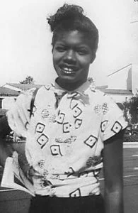Maya Angelou in her youth