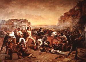 The Fall of the Alamo - Painting by Robert Onderdonk