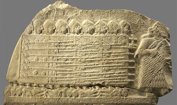 Sumerian stele showing the earliest evidence of a phalanx