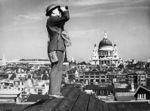 An Observer Corps spotter during the Battle of Britain