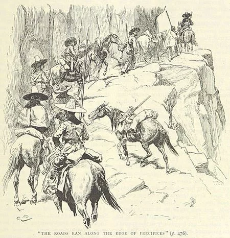 Depiction of Bolivar's journey during his Campaign to liberate New Granada
