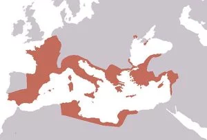 Map of the Roman Republic in 40 BC