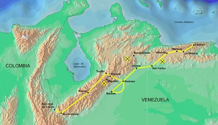 Route of Bolivar's Admirable Campaign