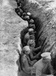Russian troops during World War I