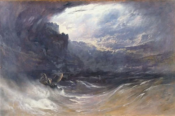 Painting depicting the Deluge