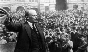 Vladimir Lenin during the Russian Revolution