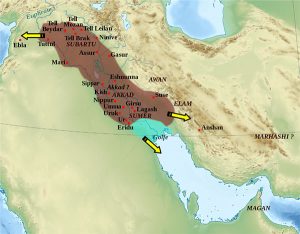 Akkad Empire Map