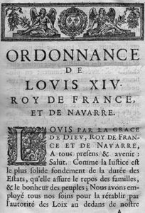 1667 Code Louis page