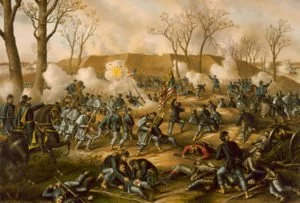 Battle of Fort Donelson Lithograph