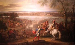Depiction of Louis XIV crossing the Rhine