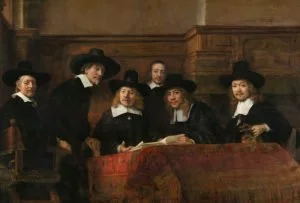 Syndics of the Drapers' Guild (1662) - Rembrandt van Rijn