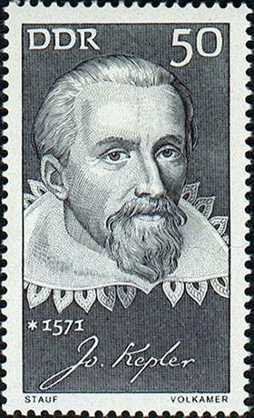 Johannes Kepler 1971 German stamp