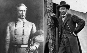 John C. Pemberton and Ulysses S. Grant