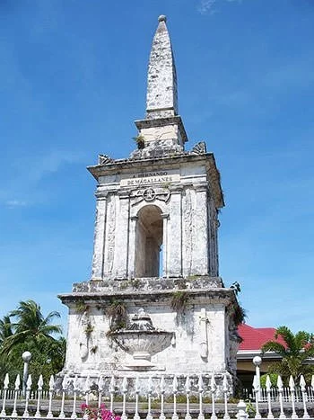 Memorial shrine to Ferdinand Magellan in Philippines