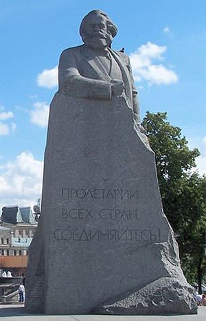 Karl Marx statue in Moscow