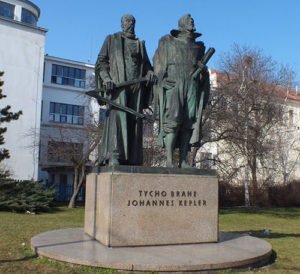 Monument to Tycho Brahe and Johannes Kepler in Prague