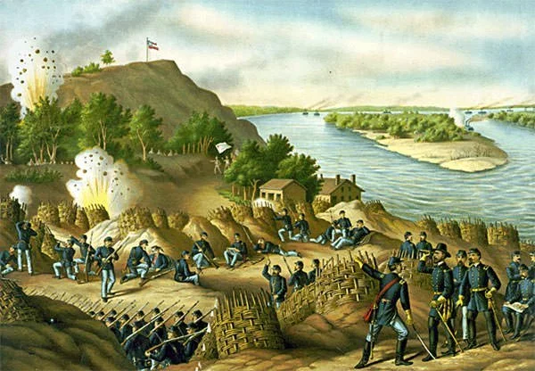 Battle of Vicksburg Painting