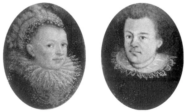 Johannes Kepler and his wife Barbara Muller