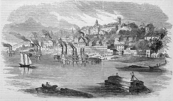 View of Vicksburg, Mississippi, 1855