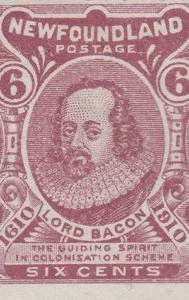 Newfoundland 1910 stamp honouring Francis Bacon