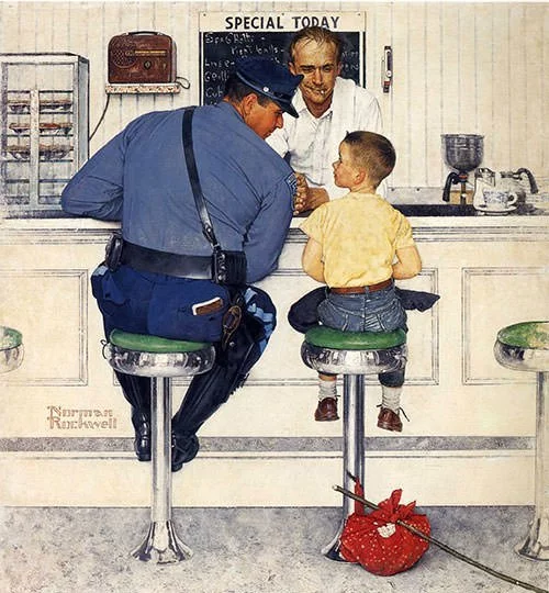 The Runaway (1958) - Norman Rockwell