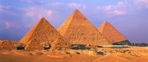 The three main pyramids of Giza