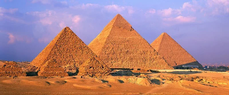 The three main pyramids of Giza