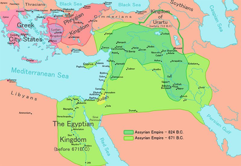 Assyrian Empire map