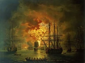 The Battle of Chesma, 1771